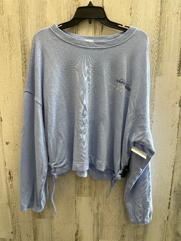 Blue Sweatshirt Crewneck Aerie, Size Xl